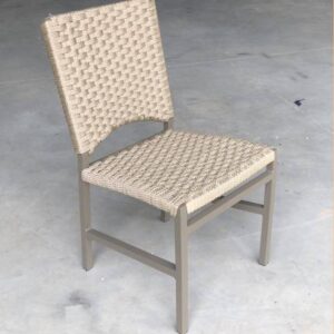 Cadeira Ametista sem braço em corda náutica cor rami